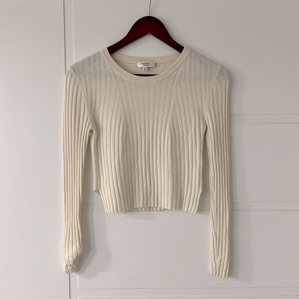 Babaton Crop Knit in Cream